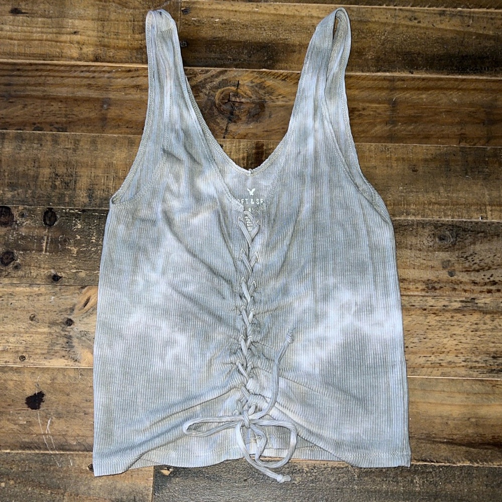 Lace Up Cropped Tank